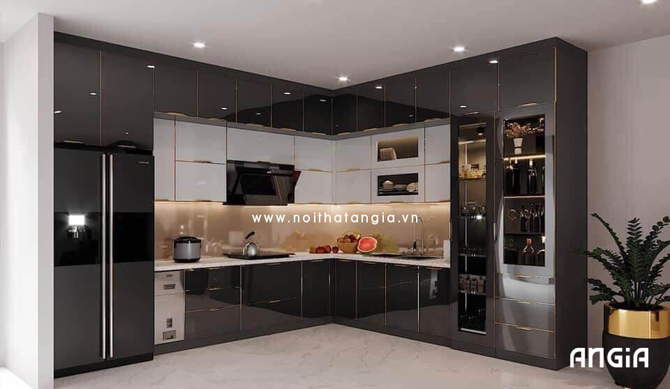 Thi Công Tủ Bếp Nhôm Cánh Kính Tại Cần Thơ: Nâng Tầm Phong Cách và Tiện Nghi