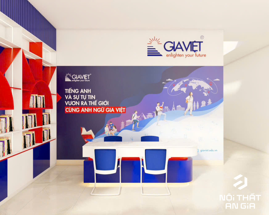 THIẾT KẾ NỘI THẤT TRUNG TÂM ANH NGỮ GIA VIỆT