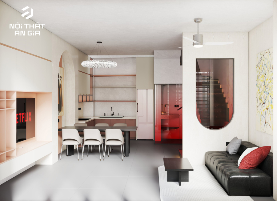 THIẾT KẾ NỘI THẤT NHÀ PHỐ PHÚ NHUẬN - HỒ CHÍ MINH